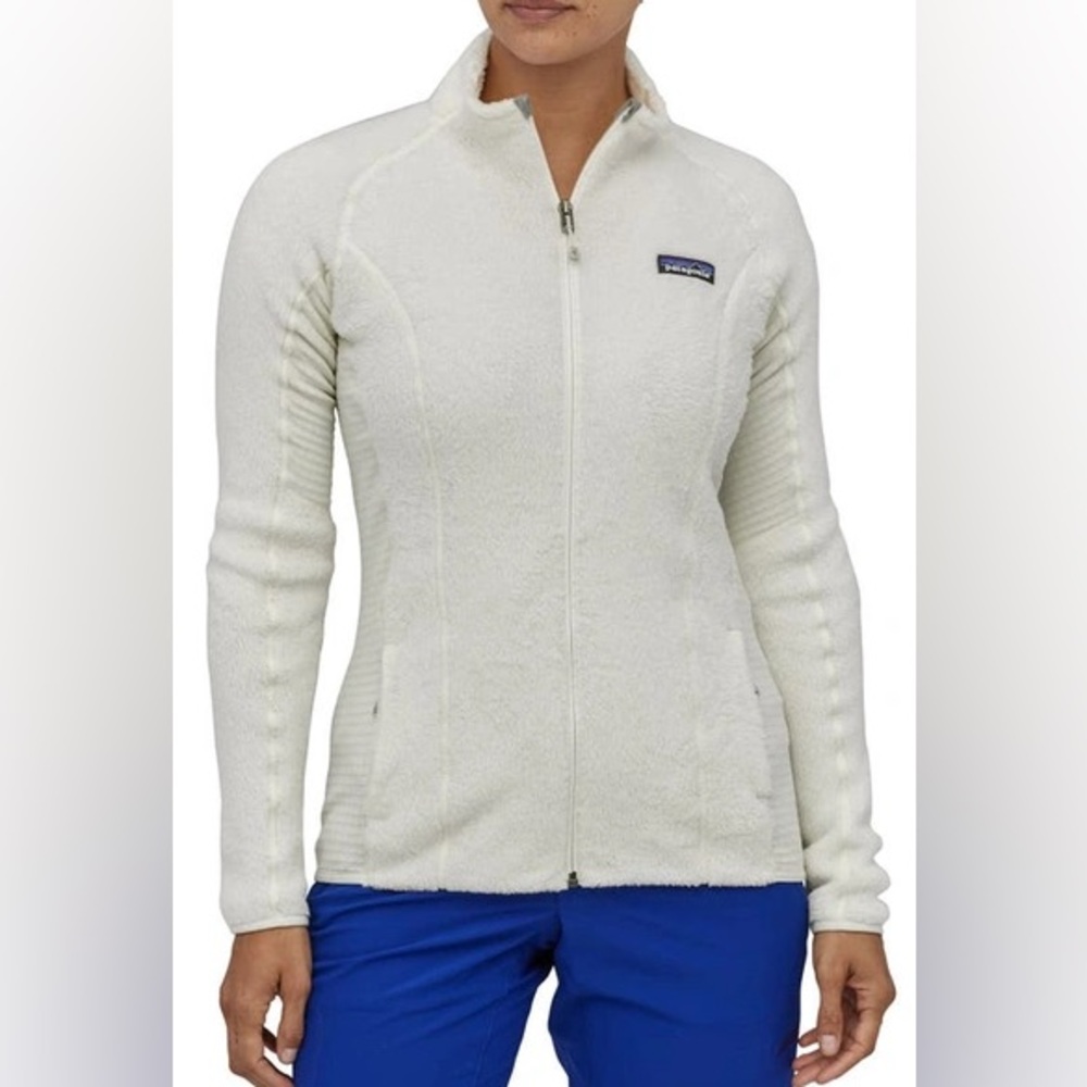 Patagonia Full Zip R2‎ Fleece Jacket in Birch White Women’s Small